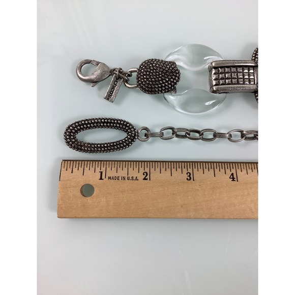 Chico’s Acrylic Rings Chain & Links Adjustable Belt Size OSFM EUC main image 4